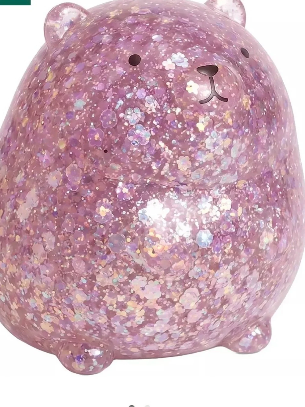 🍁2 big squishes for $25🍂Capybara Pink Glitter Squishy